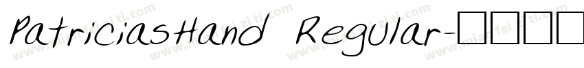 PatriciasHand Regular字体转换